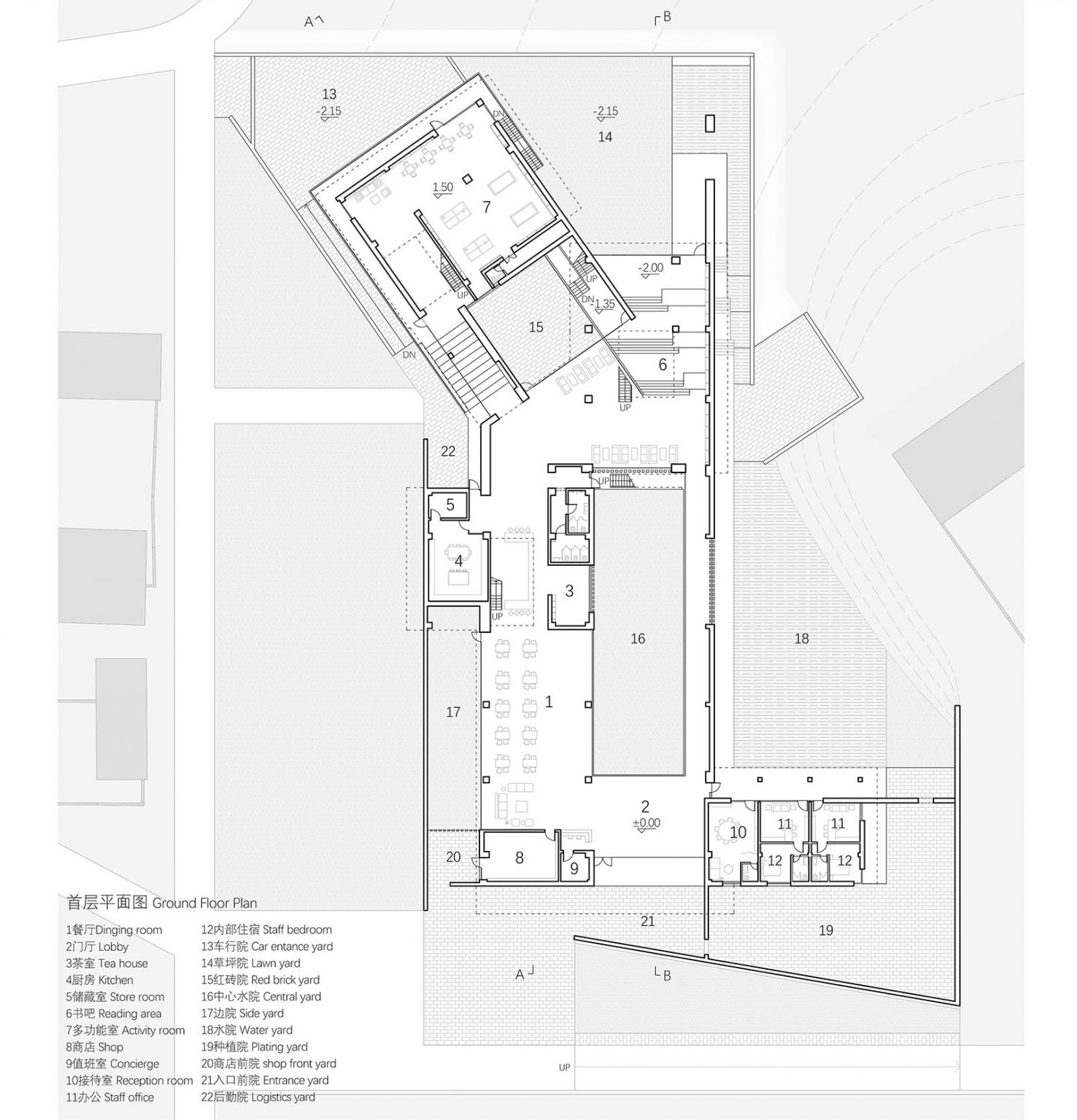 首层平面 Frist Floor Plan